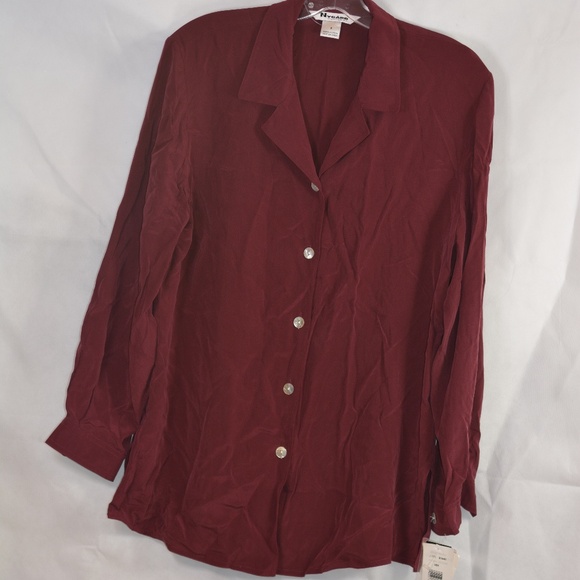 100 % Silk Blouse and pants SZ 8 NYGARD COLLECTION NWT - Picture 3 of 7
